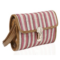 Pink Stripe Cross body bag