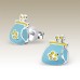 Kids Silver Purse Stud Earrings