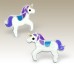Kids Silver Unicorn Stud Earrings