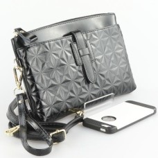 Peach Designer Leather Evening Handbag