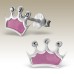 Kids Crown Stud Earrings