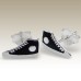 Kids Silver Trainer Shoe Stud Earrings