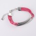 Alana Leather Multi Strand Bracelet