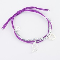 Ellie Elasticated Charm Bracelet - Silver Charms