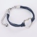 India Leather Heart Bracelet