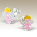 Kids Angel Stud Earrings