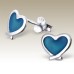 Kids Silver Heart Stud Earrings