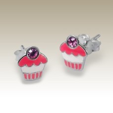 Kids Cupcake Stud Earrings