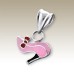 Kids Silver High-Heeled Shoe Pendant