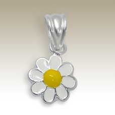 Kids Silver Flower Pendant