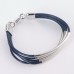 Alana Twist Leather Multi Strand Bracelet