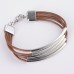 Alana Twist Leather Multi Strand Bracelet